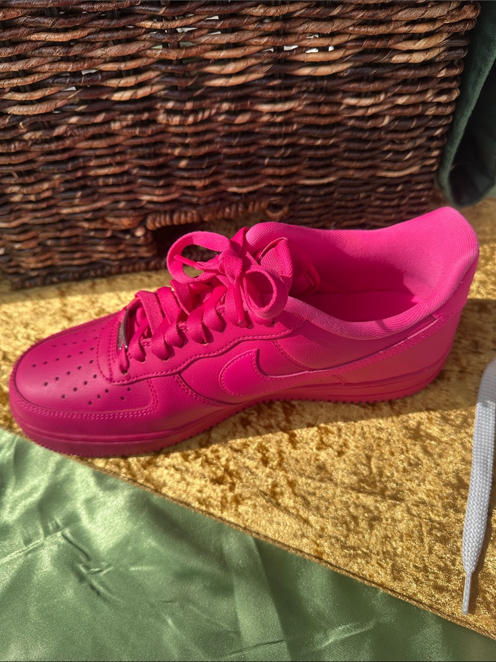 Nike Women’s Air Force  Hot Pink Low-Top Sneaker